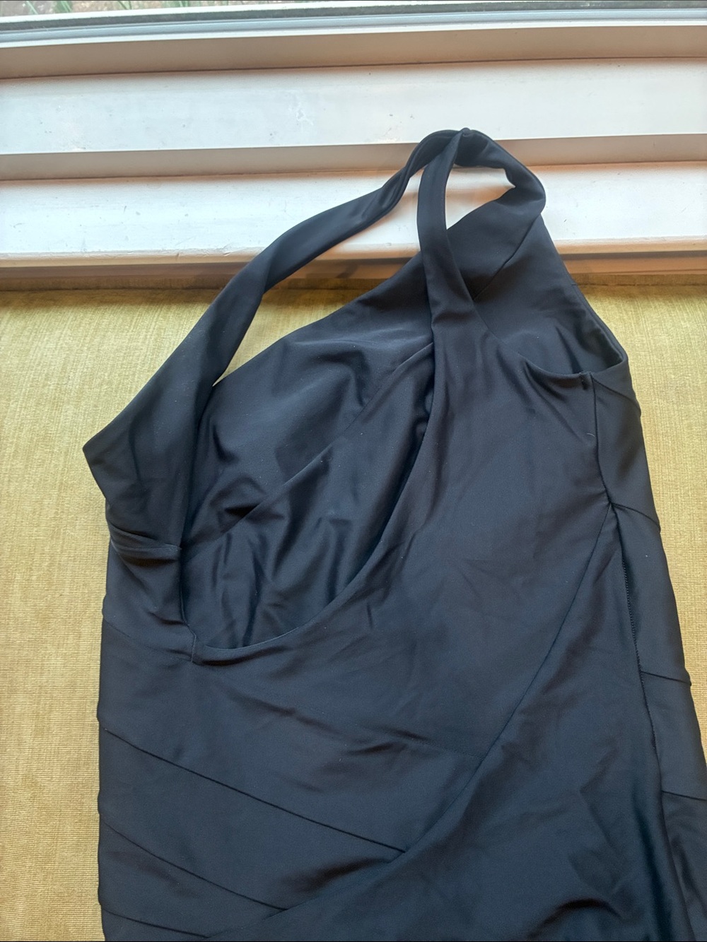 Summersalt One-Shoulder Black Ruched One-Piece Swimsuit - Picture 4 of 5